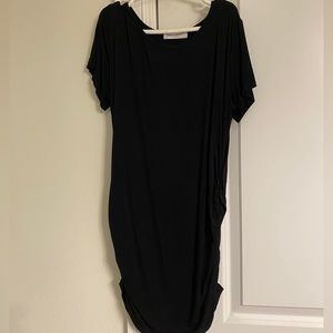 Black Short Sleeve Maternity Shirt